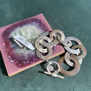 NEW Circular Silver Bracelet